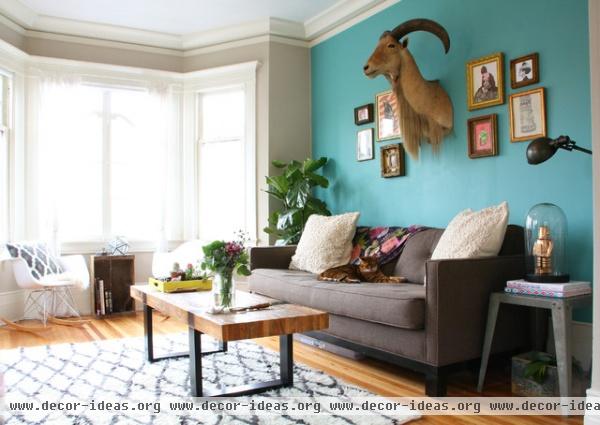 eclectic living room by Shannon Malone