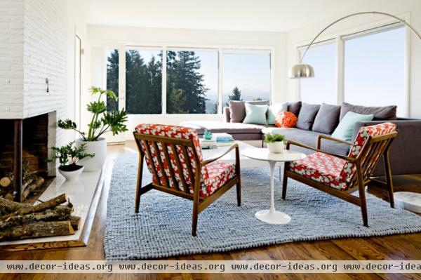 midcentury living room by Jessica Helgerson Interior Design