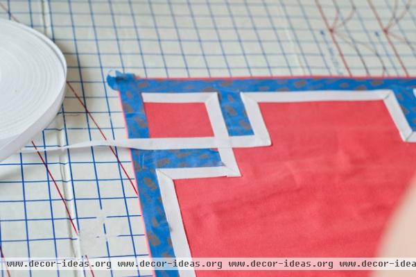 DIY Greek Key Pillow Sham