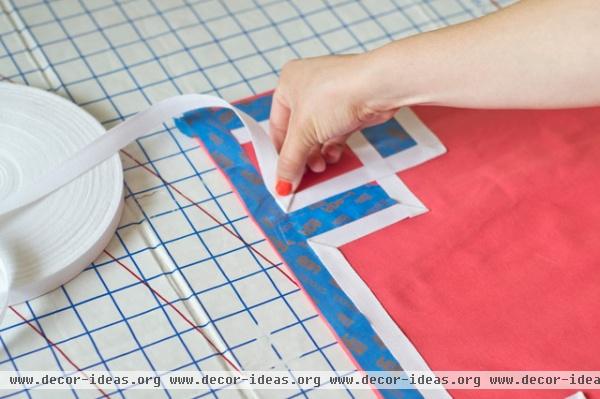 DIY: Easy and Affordable Iron-On Greek Key Pillow Sham