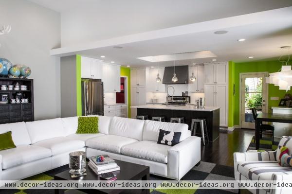 contemporary family room by Renewal Design-Build