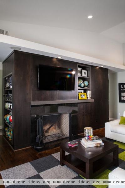 contemporary family room by Renewal Design-Build