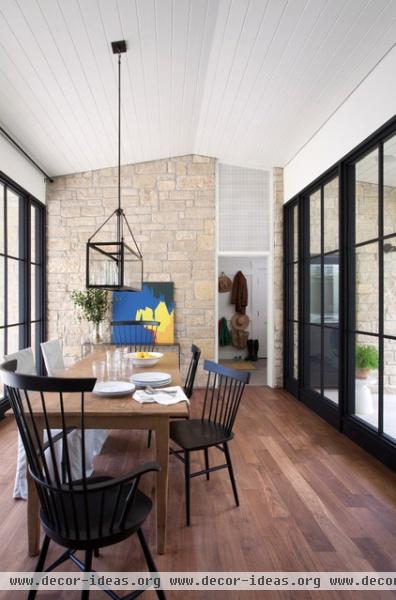 farmhouse dining room by Tim Cuppett Architects