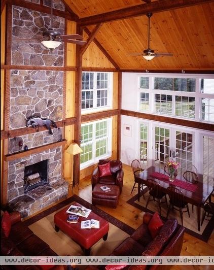 traditional living room by Yankee Barn Homes