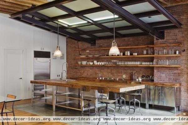 industrial kitchen by Jane Kim Design