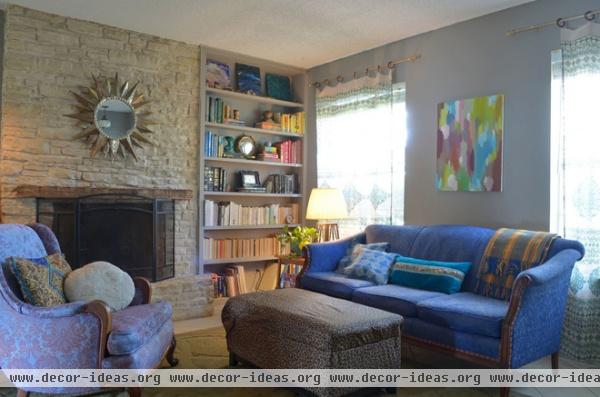 eclectic living room by Sarah Greenman