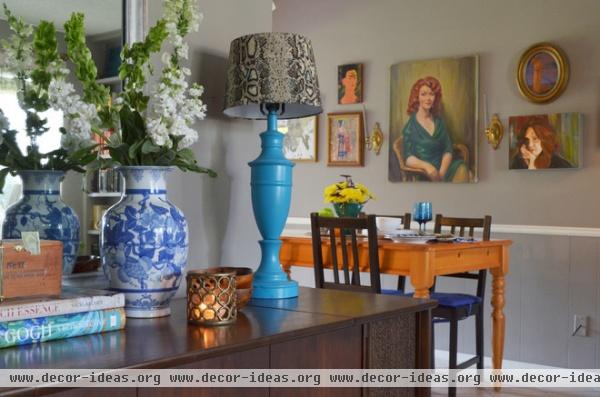 eclectic dining room by Sarah Greenman