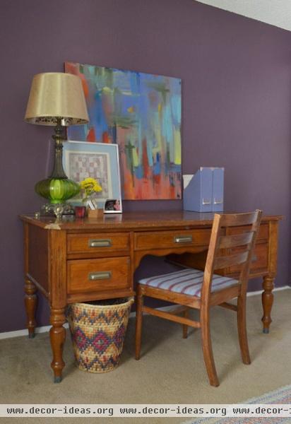 eclectic home office by Sarah Greenman