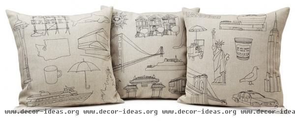 contemporary pillows by UncommonGoods