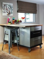 Steel Yourself: Industrial Kitchen Islands Are On a Roll