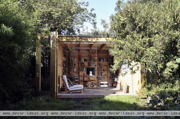 rustic garage and shed by Office Sian Architecture & Design