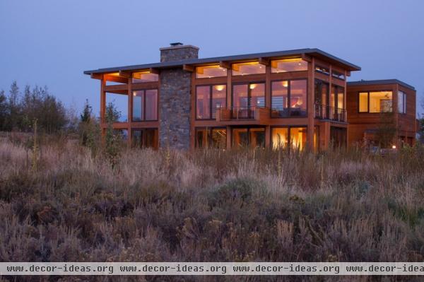 modern exterior by Teton Heritage Builders