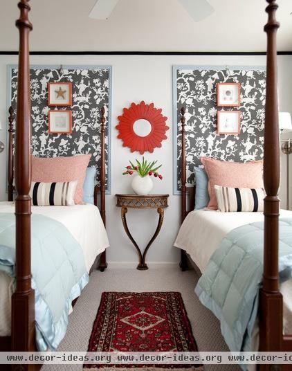 transitional bedroom by Rachel Oliver Decorative Design