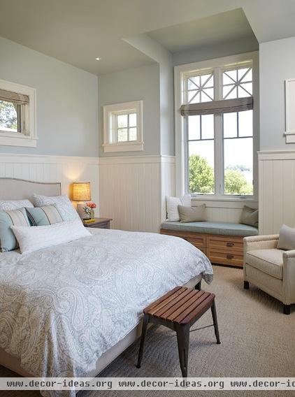 beach style bedroom by Francesca Owings Interior Design