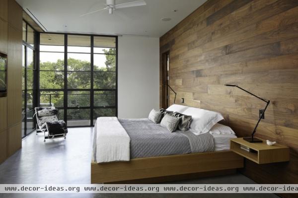 modern bedroom by Cornerstone Architects