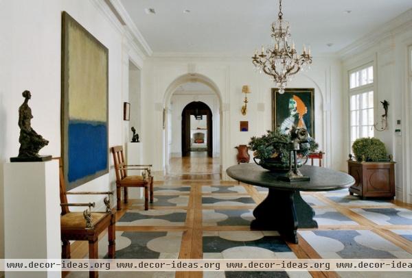 transitional dining room by Rizzoli New York