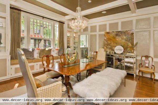 eclectic dining room by Gigi Magness Design