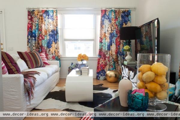 eclectic living room by Angela Flournoy