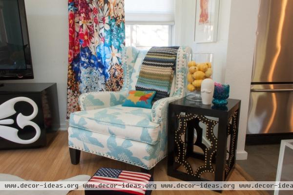 eclectic living room by Angela Flournoy