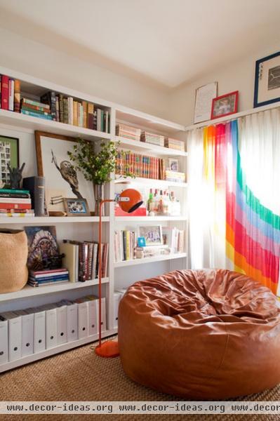 eclectic living room Bean bag chair