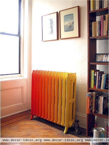 eclectic  Painted radiator - Brooklyn, NY- by Wary Meyers Decorative Arts