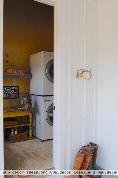 farmhouse laundry room by Corynne Pless