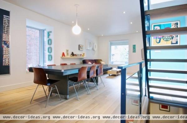 eclectic dining room by Andrew Snow Photography