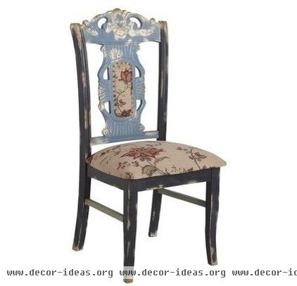 eclectic dining chairs and benches by Pier 1 Imports