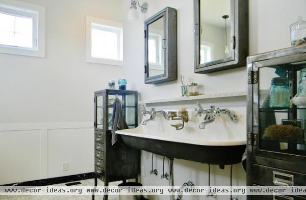 farmhouse bathroom by Kimberley Bryan