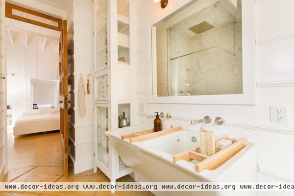 eclectic bathroom by thea home inc