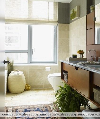 eclectic bathroom by Thom Filicia Inc.