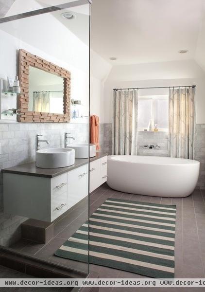 eclectic bathroom by Ashley Campbell Interior Design