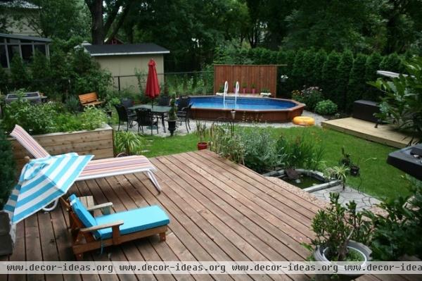 eclectic deck My Houzz: Medieval estate gets a stylish update in a quiet Montreal suburb