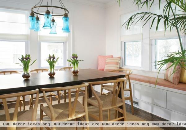 beach style dining room by Sheila Rich Interiors, LLC