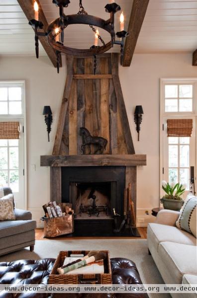 traditional family room by sherry hart