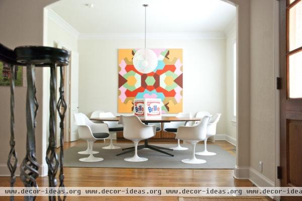 contemporary dining room by Hilary Walker