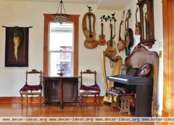 eclectic living room by Kimberley Bryan