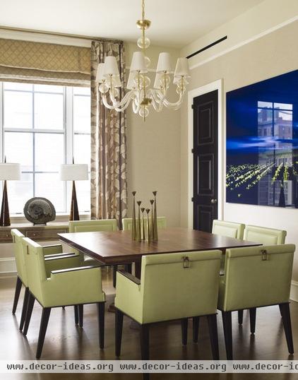 contemporary dining room by Mendelson Group