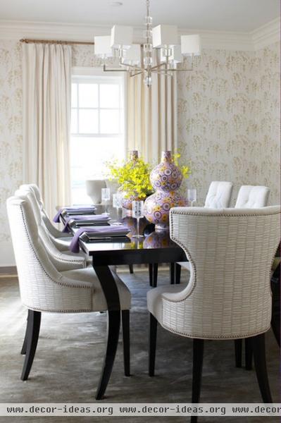 beach style dining room by MuseInteriors