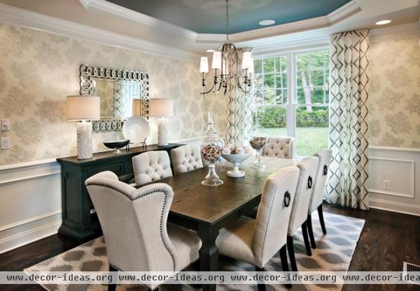 transitional dining room by Mary Cook