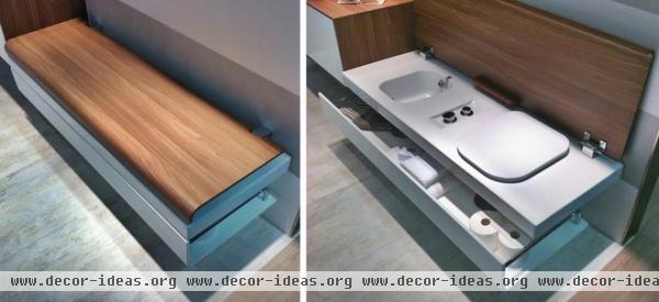 contemporary  Hatria's G-Full toilet / bidet bench - CERSAIE 2013