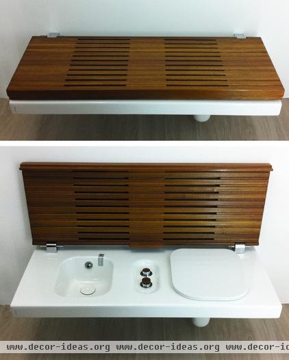 contemporary  Hatria's G-Full toilet / bidet bench - CERSAIE 2013