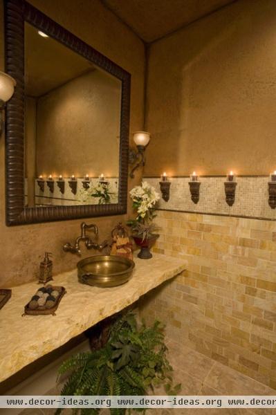 mediterranean bathroom by Stadler Custom Homes