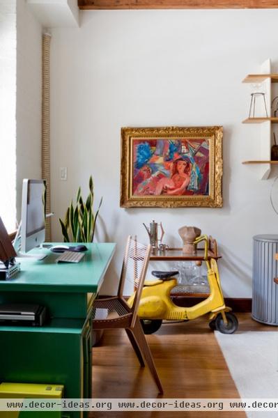 eclectic home office by Rikki Snyder