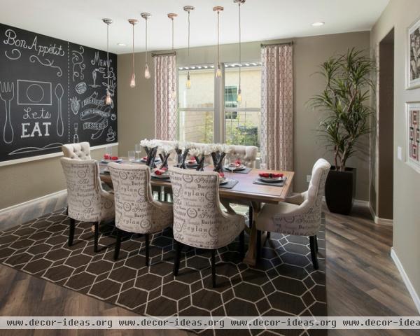 transitional dining room by Meritage Homes