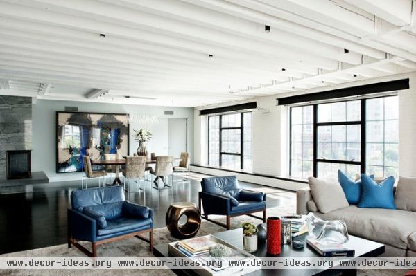 industrial living room by David Howell Design