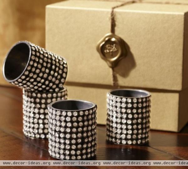 traditional napkin rings by Pottery Barn