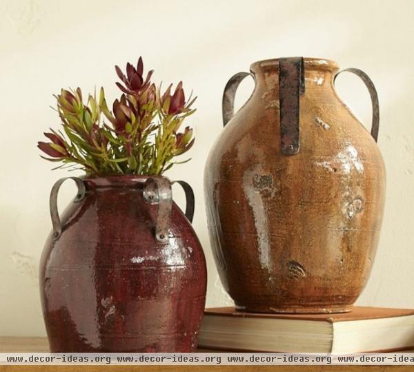 eclectic vases by Pottery Barn