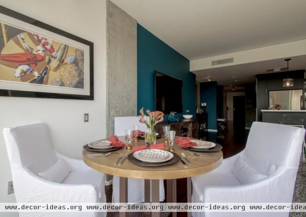 contemporary dining room by CM Designs