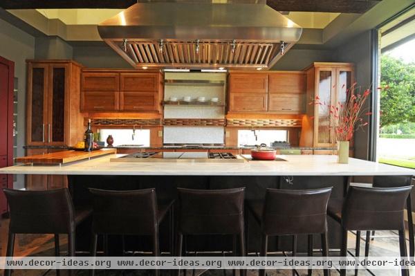 asian kitchen by Krista Agapito - S&W Kitchens, Inc.